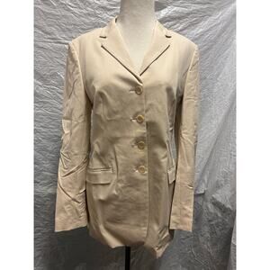 PIAZZA SEMPIONE Tan Tailored Blazer Size 41